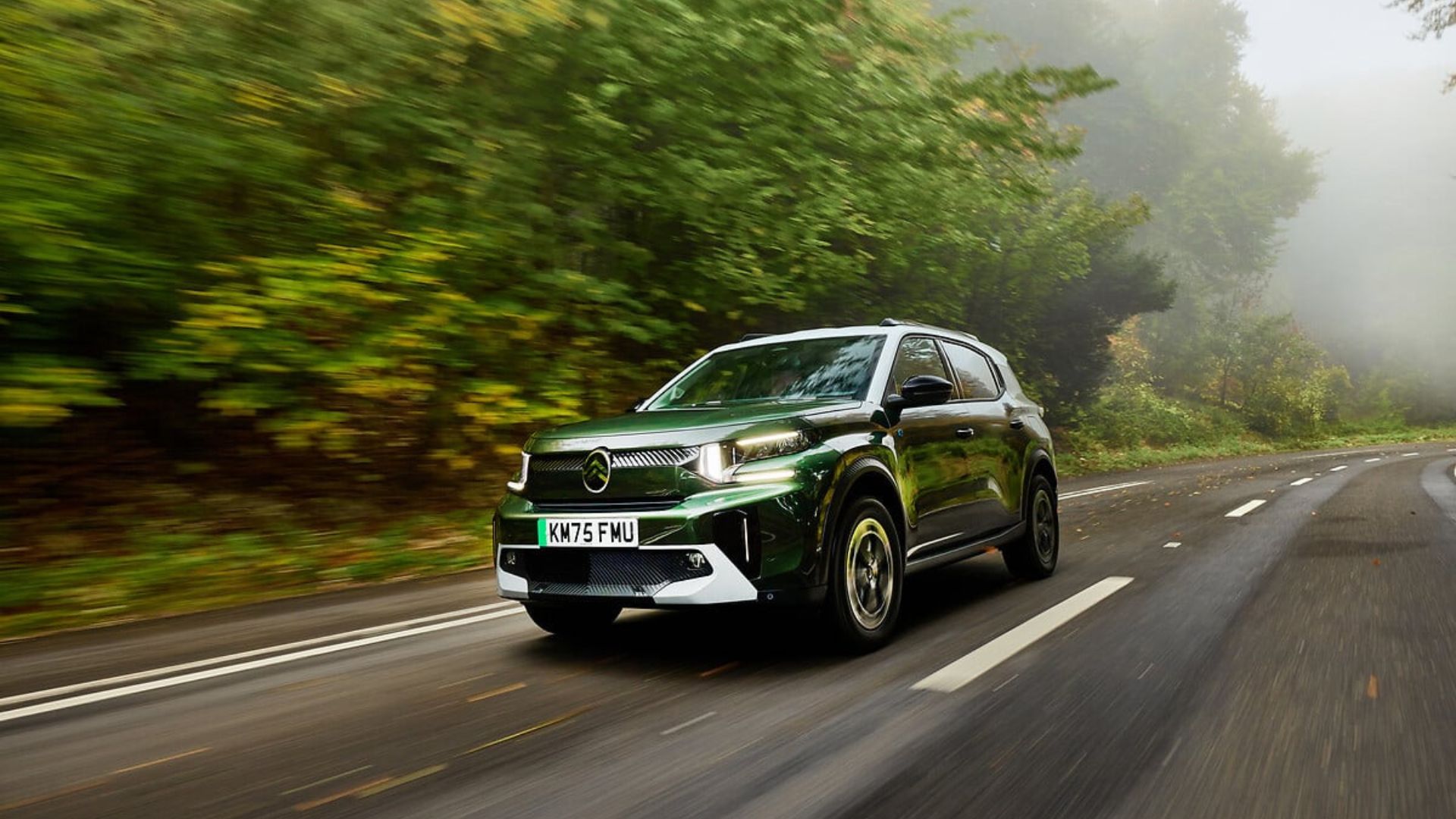 green electric citroen