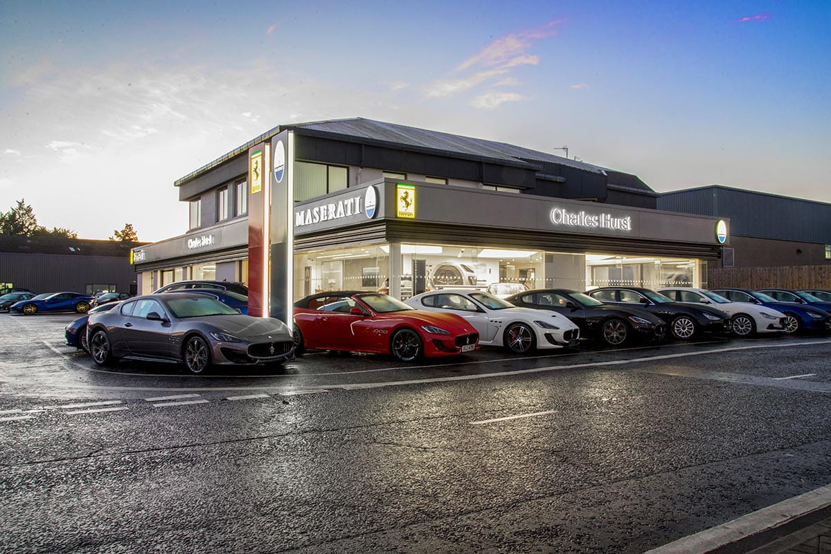 Arriving from the Republic of Ireland Charles Hurst Maserati