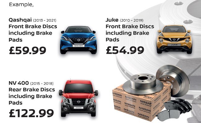 Nissan Brake Pads Example