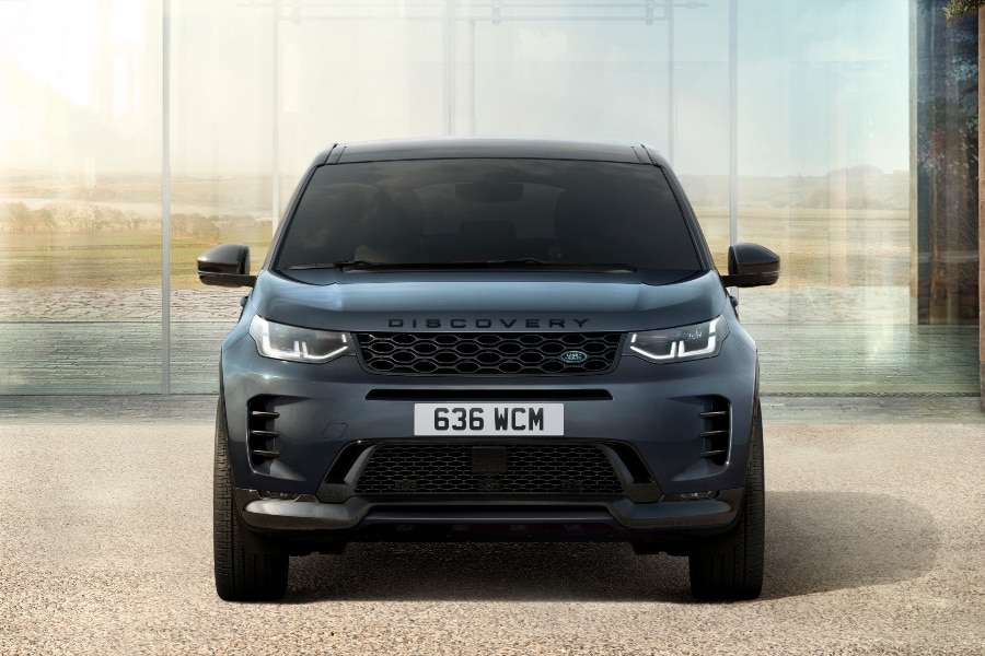 Grey/Blue Discovery Sport 24 Model Year front on