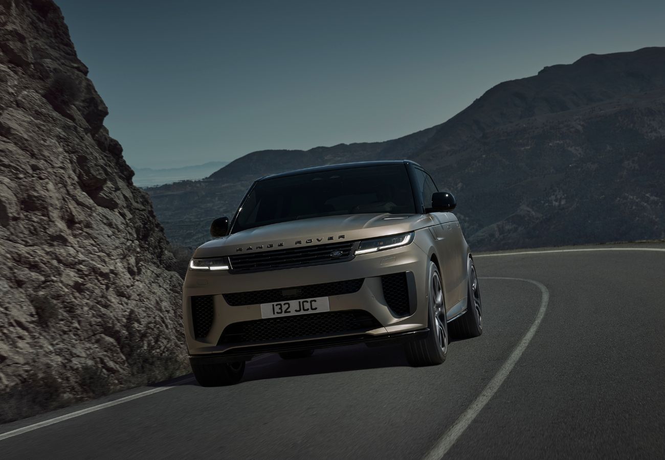 Range Rover Sport driving on the road