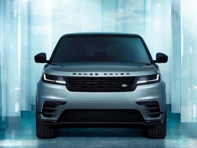 Front view of a Range Rover Velar