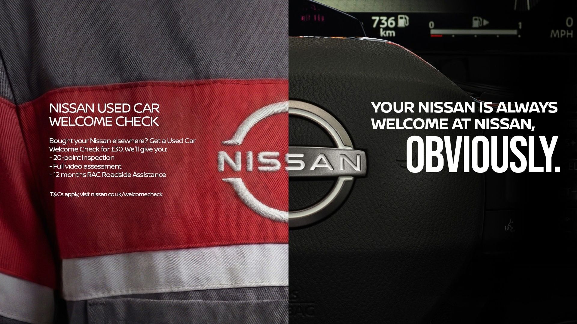 Q426 Nissan Welcome Check Info Panel